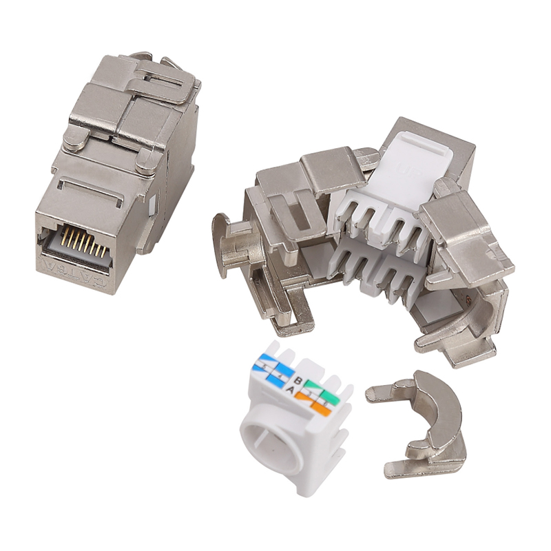 180stupňový stíněný beznástrojový konektor Keystone Jack (se zámkem) SM-2335BSH8C6A