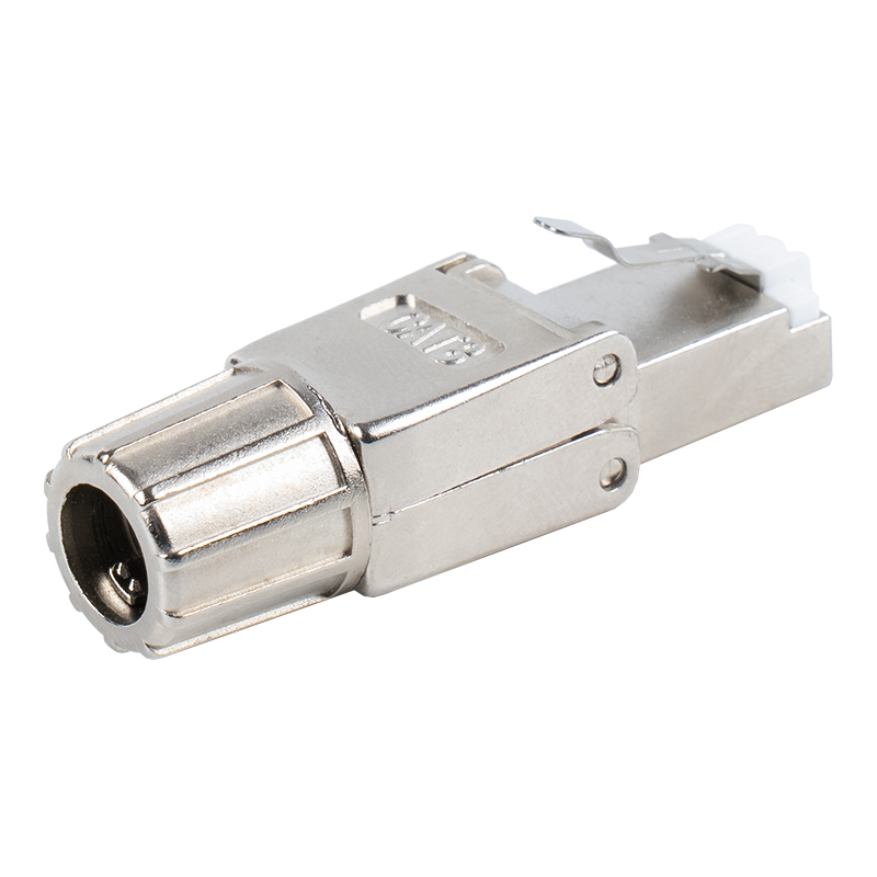 Cat8 stíněný beznástrojový konektor RJ45 RJ-G40S-1-C8