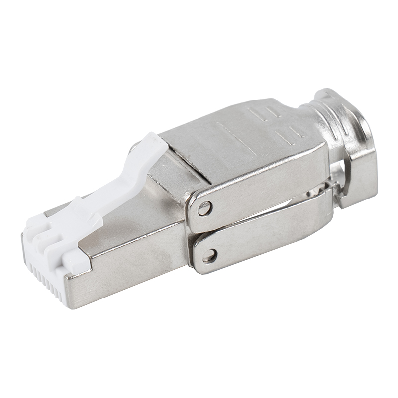 Cat6A stíněná kovová přezka Beznástrojový konektor RJ45 RJ-602S-2-C6A
