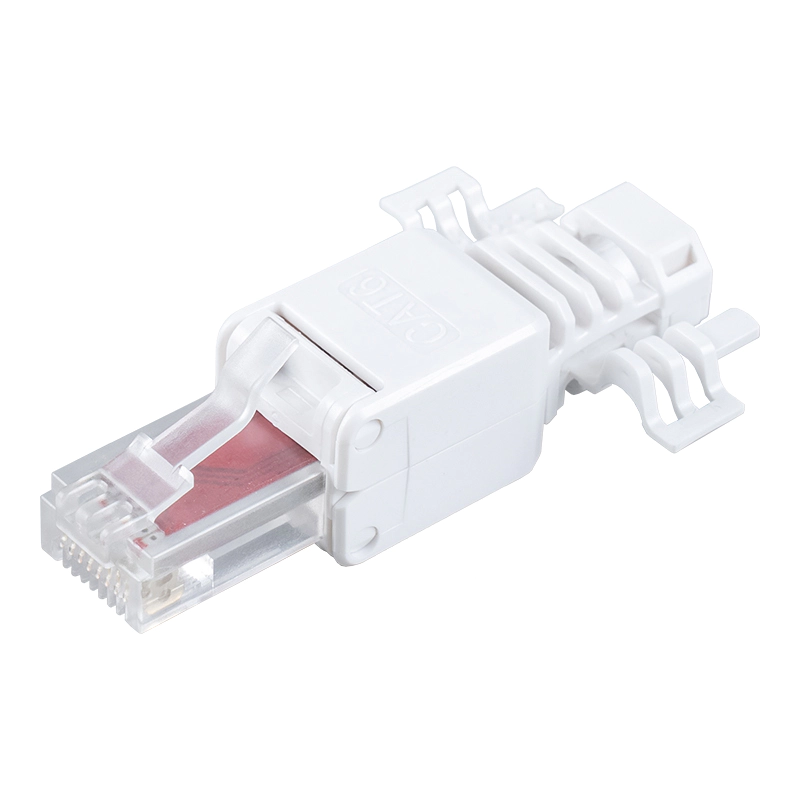 Cat6 nestíněný beznástrojový konektor RJ45 （s křidélky） RJ-688X-C6