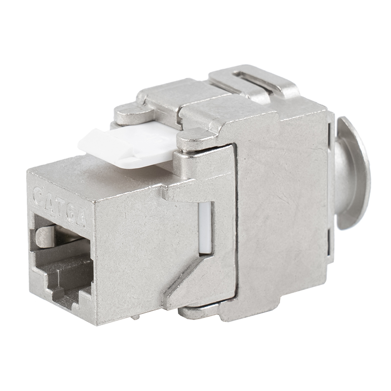 C6A stíněný 180° Tolless Keystone Jack (s držákem) SM-2335SH8C6A C6A stíněný 180° Tolless Keystone Jack (s držákem) SM-2335SH8C6A