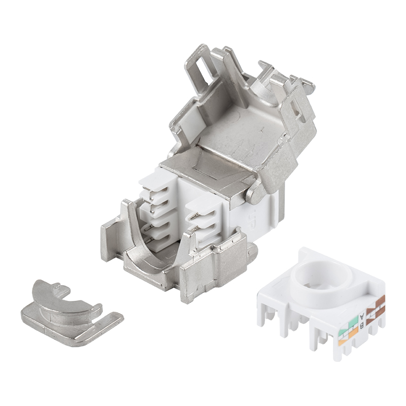 180stupňový stíněný beznástrojový konektor Keystone Jack (se zámkem) SM-2335BSH8C6A 180stupňový stíněný beznástrojový konektor Keystone Jack (se zámkem) SM-2335BSH8C6A