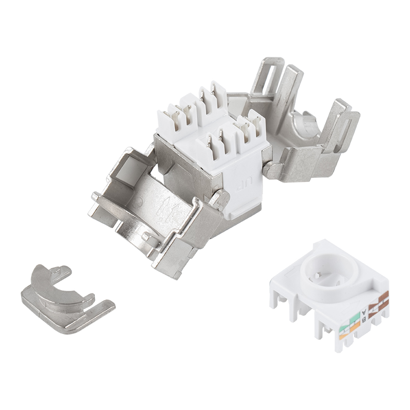 180stupňový stíněný beznástrojový konektor Keystone Jack (se zámkem) SM-2335BSH8C6A 180stupňový stíněný beznástrojový konektor Keystone Jack (se zámkem) SM-2335BSH8C6A
