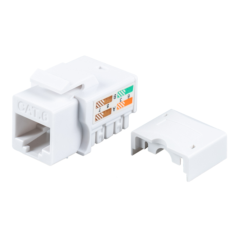 Cat6 Nestíněný 90° modulární jack SM-2053H8C6