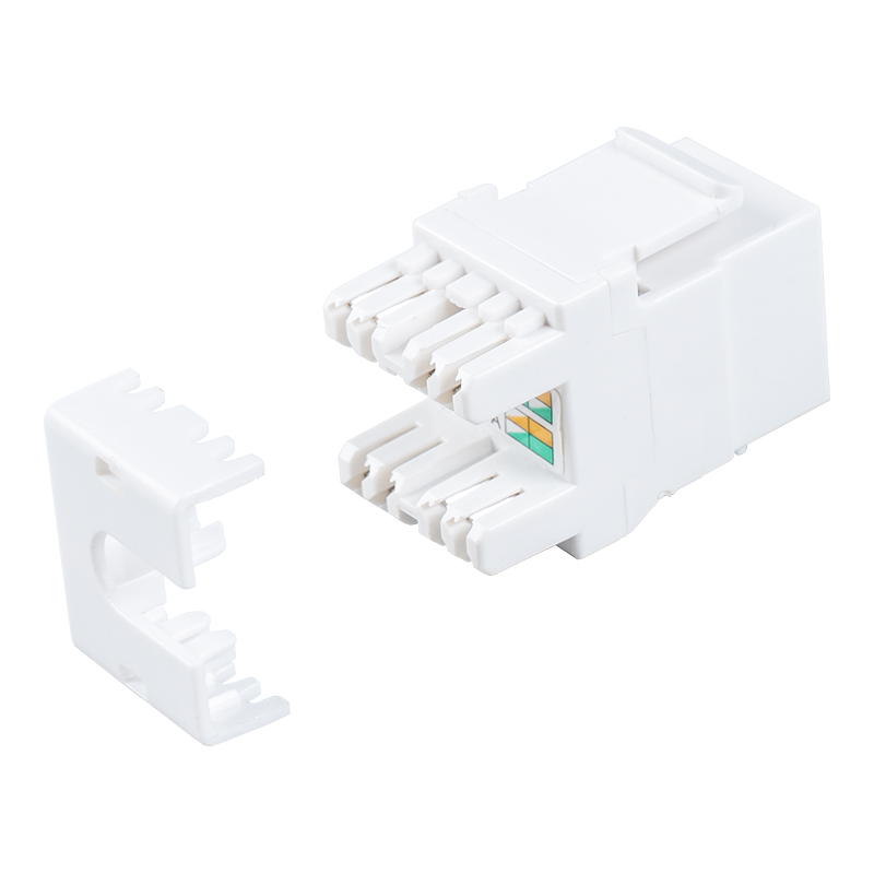 Cat6 Nestíněný 180° modulární konektor (s závěrkou) SM-2064CD8C6 Cat6 Nestíněný 180° modulární konektor (s závěrkou) SM-2064CD8C6