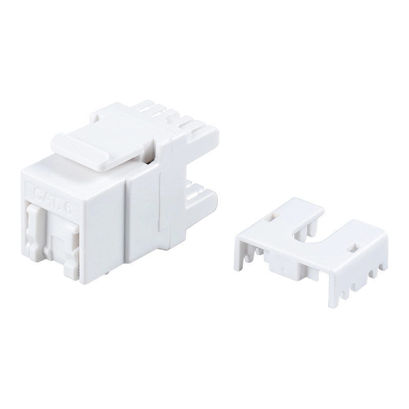 Cat6 Nestíněný 180° modulární konektor (s závěrkou) SM-2064CD8C6