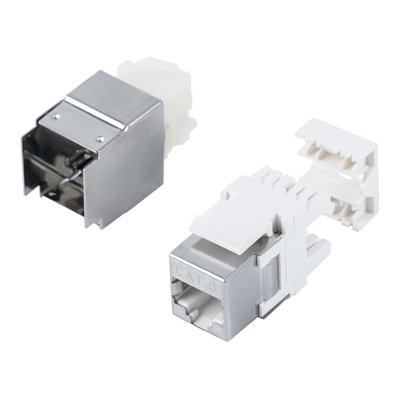 Cat6A stíněný 180° Keystone Jack (s kovovým pouzdrem) SM-2064SD8C6A Cat6A stíněný 180° Keystone Jack (s kovovým pouzdrem) SM-2064SD8C6A