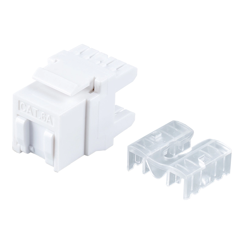 Cat6 Nestíněný 180° modulární konektor (mini typ s uzávěrkou) SM-2089CD8C6-1