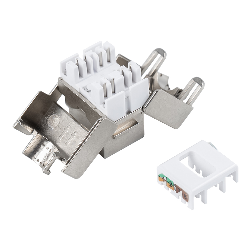 C6A stíněný 180° Tolless Keystone Jack (vyklápěcí typ) SM-2336SH8C6A C6A stíněný 180° Tolless Keystone Jack (vyklápěcí typ) SM-2336SH8C6A