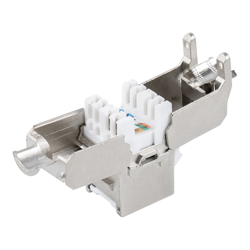 C6A stíněný 180° Tolless Keystone Jack (vyklápěcí typ) SM-2336SH8C6A C6A stíněný 180° Tolless Keystone Jack (vyklápěcí typ) SM-2336SH8C6A