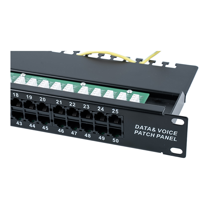 Kategorie 3 19palcový 1U 8P 8C 50portový hlasový patch panel (KRONE IDC) SP-3208K50-C3 Kategorie 3 19palcový 1U 8P 8C 50portový hlasový patch panel (KRONE IDC) SP-3208K50-C3