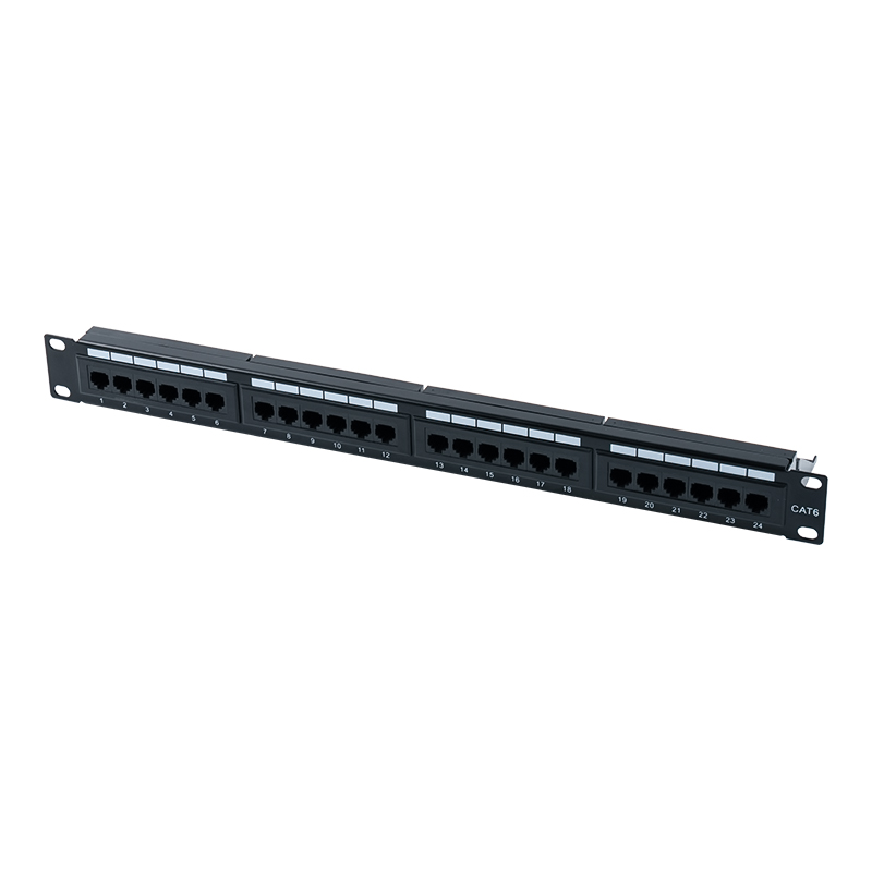 Cat6e 19palcový 1U nestíněný 24portový propojovací panel (dvouúčelový IDC) SP-3310D24-C6A