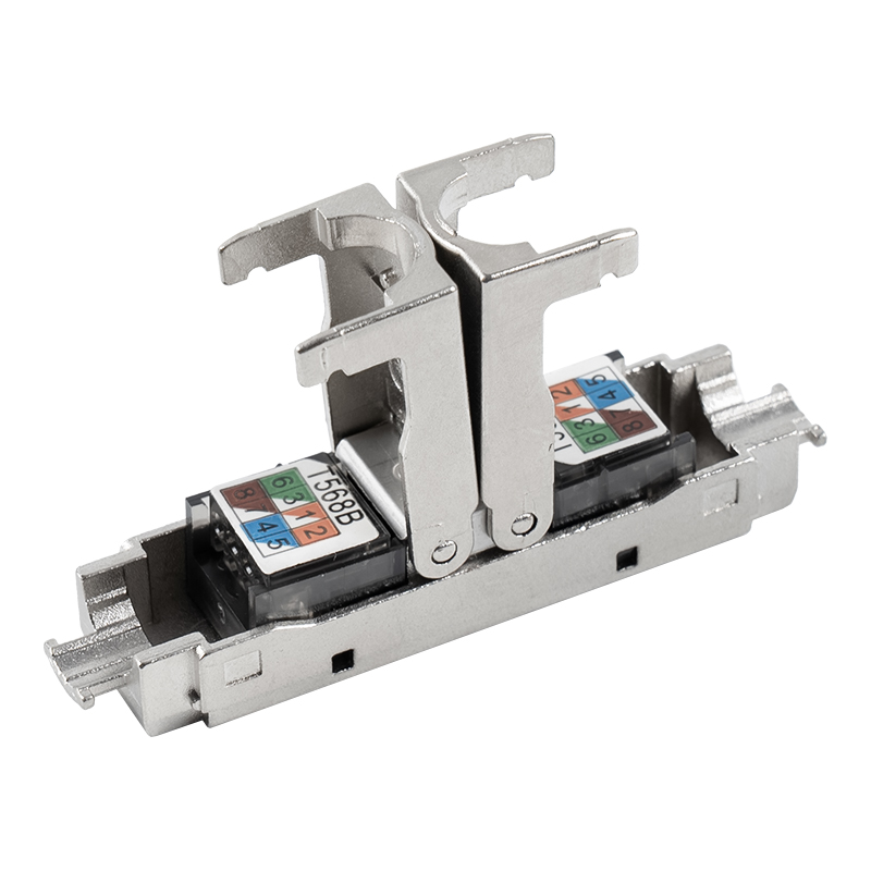 Cat6A stíněný beznástrojový konektor typu push-down(Jednoduché otevření) RJ-604S-1-C6A Cat6A stíněný beznástrojový konektor typu push-down(Jednoduché otevření) RJ-604S-1-C6A