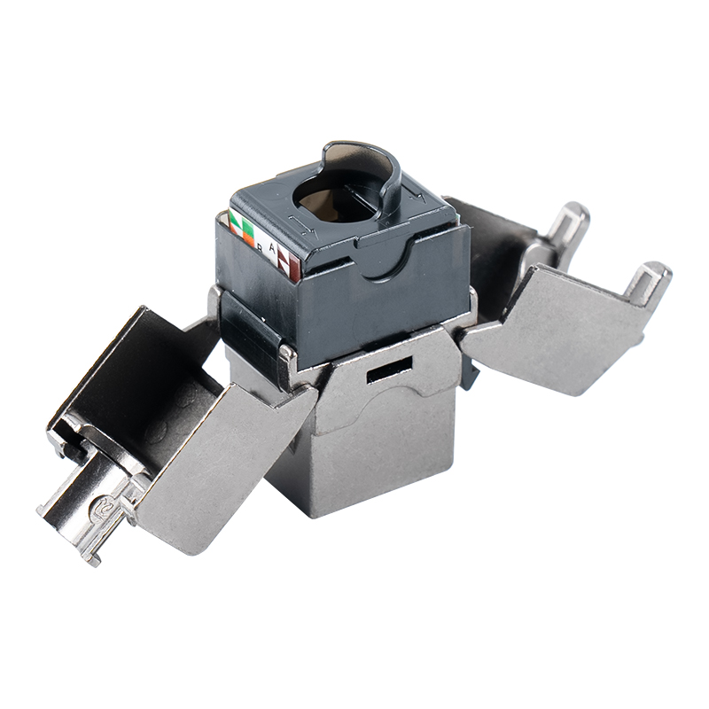 C6A stíněný 180° Tolless Keystone Jack (vyklápěcí typ) SM-2336SH8C6A C6A stíněný 180° Tolless Keystone Jack (vyklápěcí typ) SM-2336SH8C6A