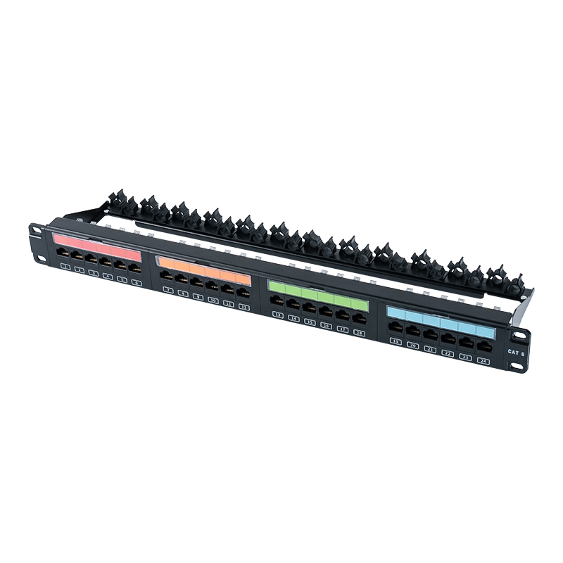 19palcový 1U 24portový nestíněný rack (výklopné plastové okno) SP-3405-24P
