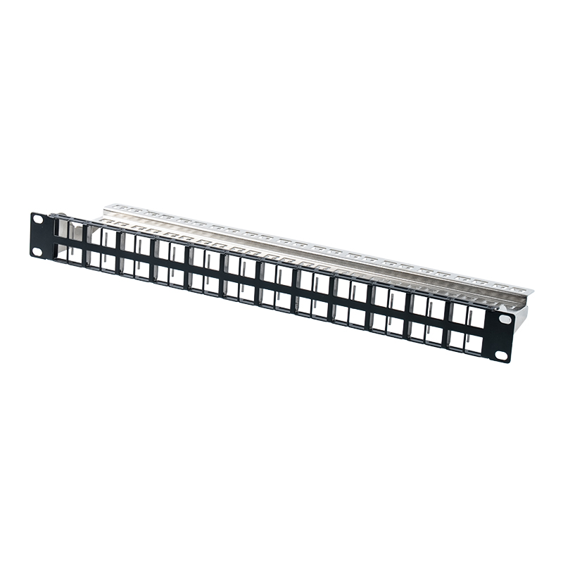 19palcový 1U 24portový stíněný prázdný rack (nečíslovaná verze) SP-3407-24P
